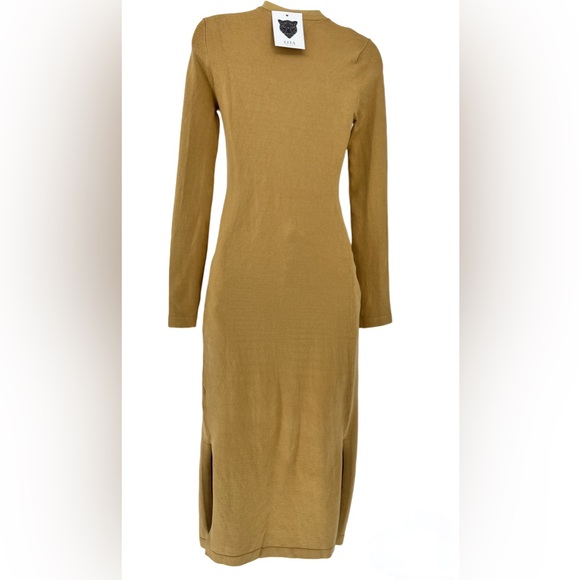 LITA BY CIARA - Long Cardigan Button Down in Iced Coffee Color - XS - Picture 5 of 11